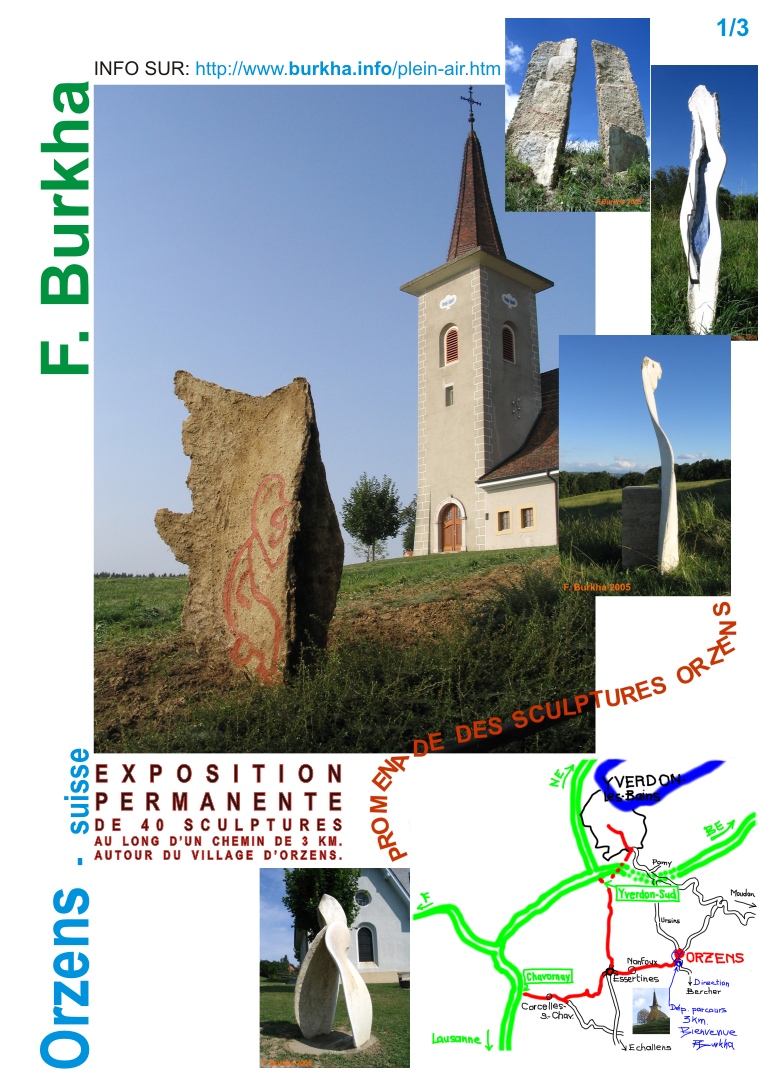 Présentation de l'exposition - Promenade des sculptures d'Orzens - Federico Burkha.