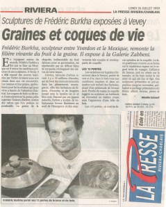 LA PRESSE RIVIERA Mireille Schnorf 26juillet1999