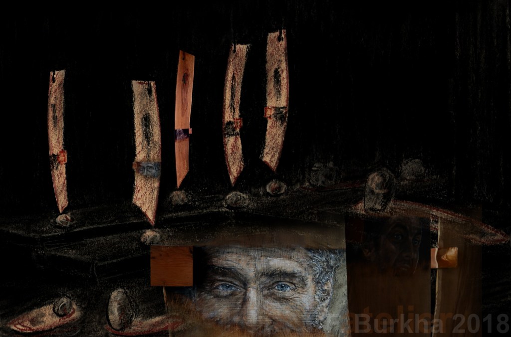 esquisse installation Traces et Regards croises F-Burkha 10-03-2018